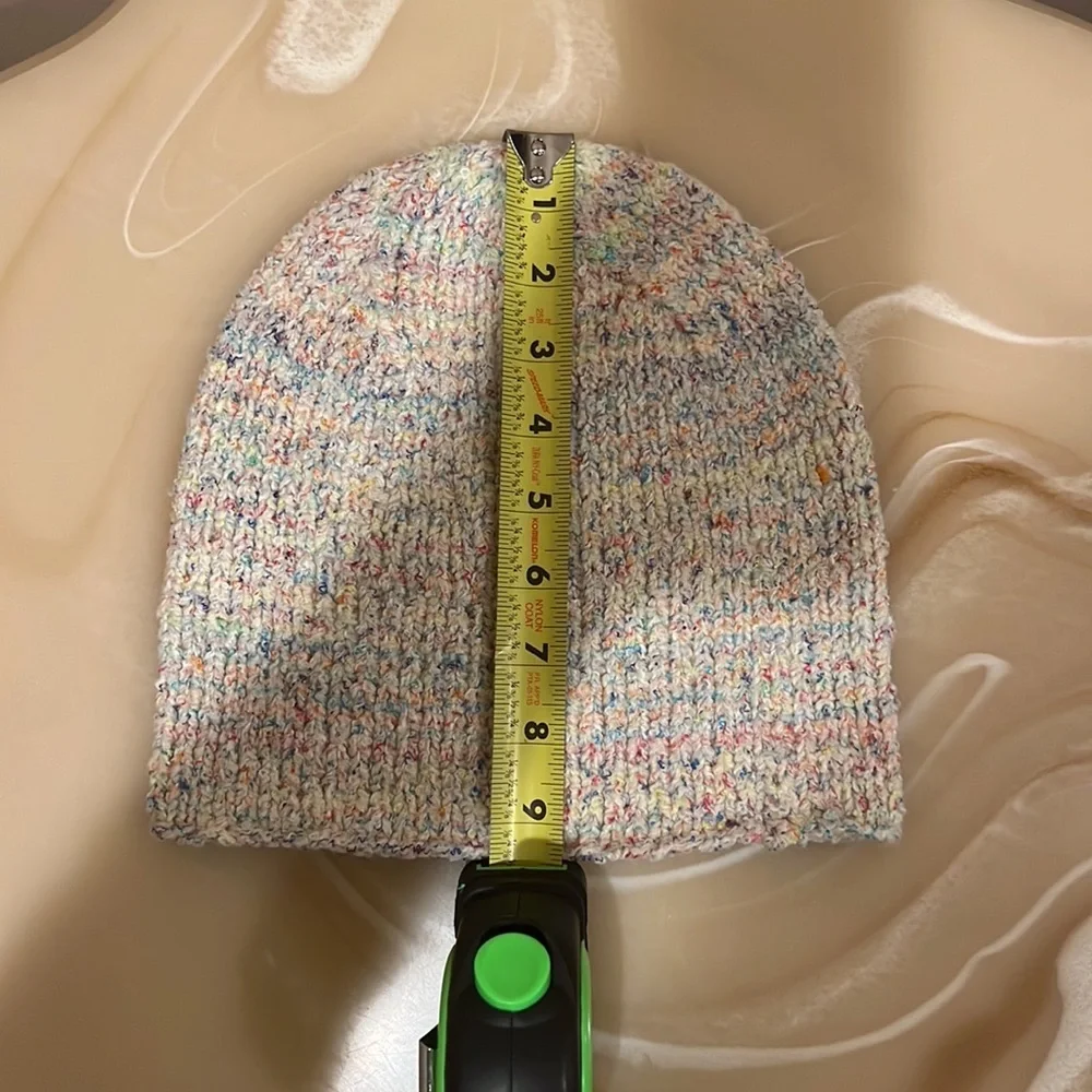 Handmade Knit Women's Hat and Scarf Set Multi-Color Pastel Confetti Winter Warm